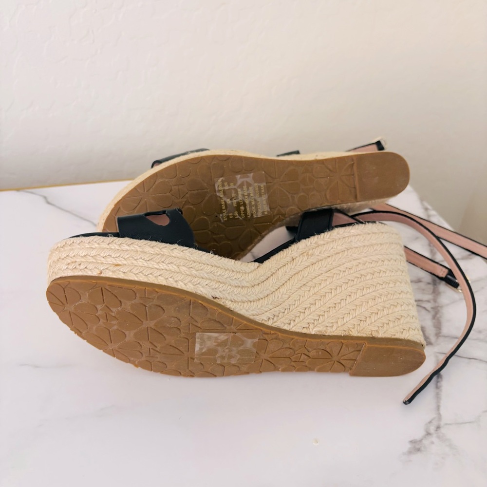 Kate Spade Kitt Espadrille Wedge Sandal Size 8.5 - Picture 8 of 9